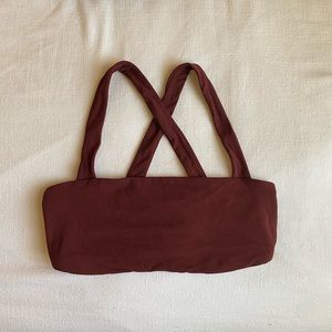 ❤️FULL SET AVAILABLE ON MY PAGE❤️ Aerie maroon offline sports bra
